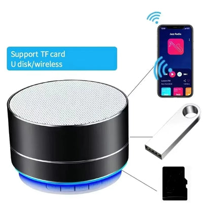 A10 Mini Portable Bluetooth Subwoofer Speaker - Outdoor Aluminum Alloy Music Sound Box